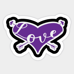 Love is Love Purple Sticker
